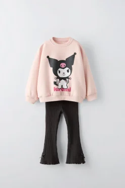 Niños ZARA 1½ - 6 Años·Sudaderas|1½ - 6 Años·Pantalones<CONJUNTO SUDADERA Y LEGGING KUROMI © SANRIO
