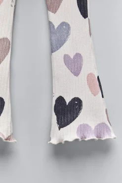 Niños ZARA 1½ - 6 Años·Sudaderas|1½ - 6 Años·Pantalones<CONJUNTO SUDADERA Y LEGGING FLARE CORAZONES