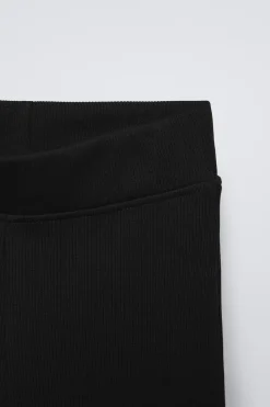 Niños ZARA 6 - 14 Años·Sudaderas|6 - 14 Años·Pantalones<CONJUNTO SUDADERA Y LEGGING RIB TEXTO