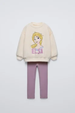 Niños ZARA 1½ - 6 Años·Sudaderas|1½ - 6 Años·Pantalones<CONJUNTO SUDADERA Y LEGGING ELSA FROZEN © DISNEY