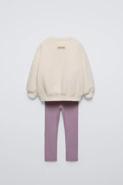 Niños ZARA 1½ - 6 Años·Sudaderas|1½ - 6 Años·Pantalones<CONJUNTO SUDADERA Y LEGGING ELSA FROZEN © DISNEY