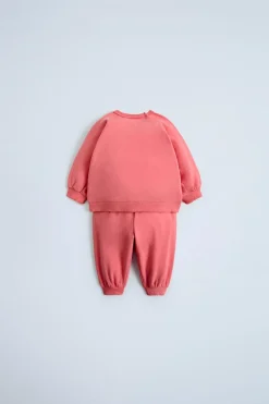 Niños ZARA 0 - 6 Meses·Leggings / Polainas|0 - 6 Meses·Básicos<CONJUNTO SUDADERA Y PANTALÓN JOGGER