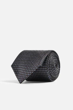 Best CORBATA 100% SEDA JACQUARD GEOMÉTRICO Hombre Accesorios