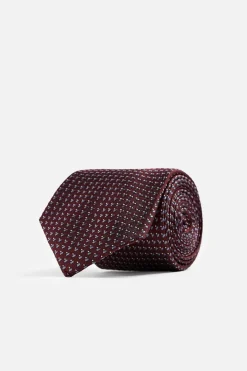 Best CORBATA 100% SEDA JACQUARD GEOMÉTRICO Hombre Accesorios