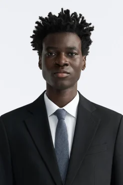 Hot CORBATA ESTRUCTURA ALGODÓN - SEDA Hombre Accesorios