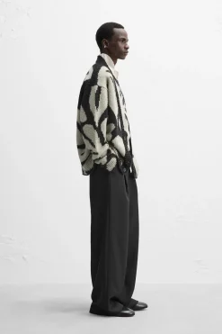 Best CÁRDGAN INTARSIA FLORAL X NANUSHKA Hombre Jerséis / Chaquetas