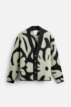 Best CÁRDGAN INTARSIA FLORAL X NANUSHKA Hombre Jerséis / Chaquetas