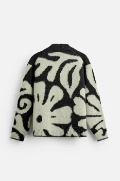 Best CÁRDGAN INTARSIA FLORAL X NANUSHKA Hombre Jerséis / Chaquetas