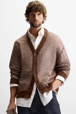 Fashion CÁRDIGAN CONTRASTE Hombre Jerséis / Chaquetas