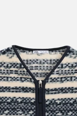 Sale CÁRDIGAN CREMALLERA JACQUARD Hombre Jerséis / Chaquetas