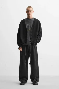 Best CÁRDIGAN ESTAMPADO GRAFFITI Hombre Jerséis / Chaquetas