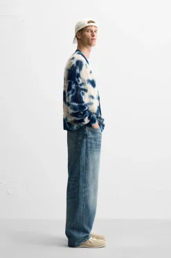 New CÁRDIGAN ESTAMPADO TIE DYE Hombre Jerséis / Chaquetas