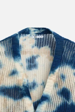 New CÁRDIGAN ESTAMPADO TIE DYE Hombre Jerséis / Chaquetas