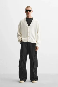 Outlet CÁRDIGAN ESTRUCTURA ALGODÓN Hombre Jerséis / Chaquetas