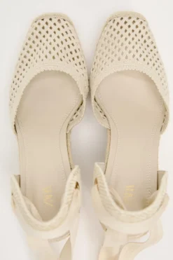 Hot CUÑA ATADA CROCHET Mujer Zapatos