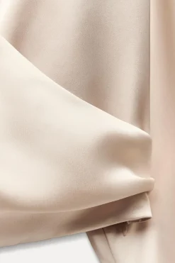 Sale CUERPO CROP SATINADO PLUMAS Mujer Tops / Bodies|Camisas / Blusas