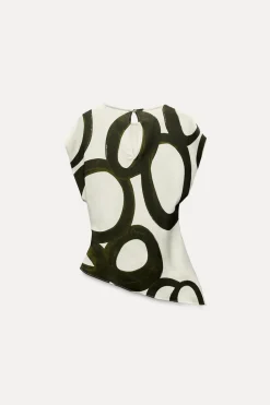 Discount CUERPO ESTAMPADO CRUZADO Mujer Tops / Bodies