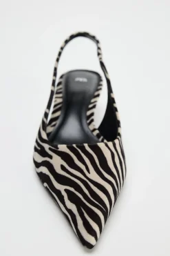 Hot DESTALONADO ESTAMPADO ANIMAL Mujer Zapatos