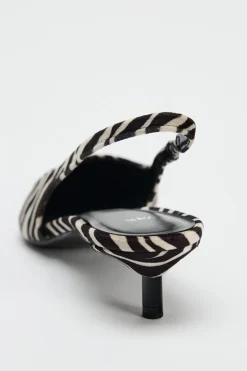 Hot DESTALONADO ESTAMPADO ANIMAL Mujer Zapatos