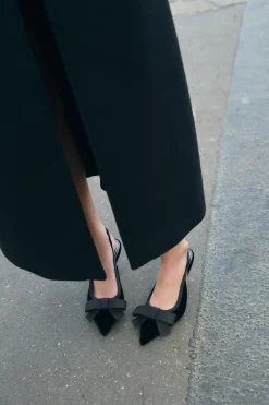 Clearance DESTALONADO LAZO EFECTO TERCIOPELO Mujer Zapatos