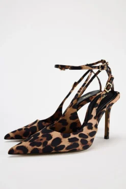 Clearance DESTALONADO TACÓN ESTAMPADO ANIMAL Mujer Zapatos