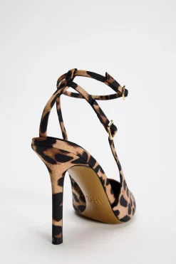 Clearance DESTALONADO TACÓN ESTAMPADO ANIMAL Mujer Zapatos