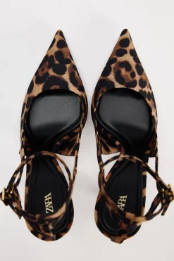 Clearance DESTALONADO TACÓN ESTAMPADO ANIMAL Mujer Zapatos