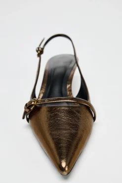 Best DESTALONADO TACÓN KITTEN EFECTO METALIZADO Mujer Zapatos