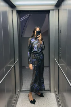 Discount DESTALONADO TACÓN LAZO MESH Mujer Zapatos