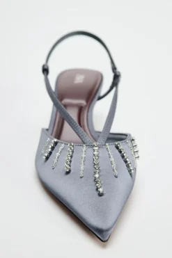 New DESTALONADO TACÓN PEDRERÍA Mujer Zapatos