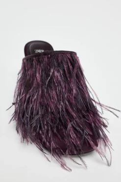 Online DESTALONADO TACÓN PLUMAS Mujer Zapatos