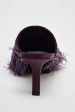 Online DESTALONADO TACÓN PLUMAS Mujer Zapatos