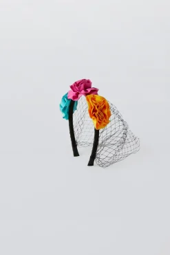 Niños ZARA 1½ - 6 Años·Accesorios|6 - 14 Años·Accesorios<DIADEMA DISFRAZ FLORES Y REJILLA