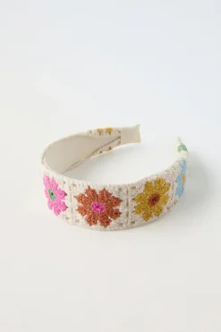 Niños ZARA 1½ - 6 Años·Accesorios|6 - 14 Años·Accesorios<DIADEMA RÍGIDA FLORES CROCHET