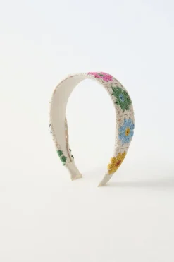 Niños ZARA 1½ - 6 Años·Accesorios|6 - 14 Años·Accesorios<DIADEMA RÍGIDA FLORES CROCHET