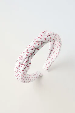 Niños ZARA 1½ - 6 Años·Accesorios|6 - 14 Años·Accesorios<DIADEMA TRENZADA ESTAMPADO CEREZAS