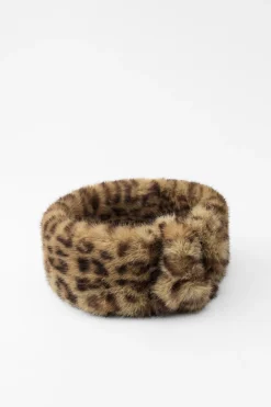 Outlet DIADEMA TURBANTE EFECTO PELO ESTAMPADO ANIMAL Mujer Accesorios / Bisuteria