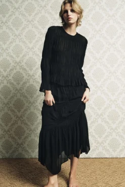 Online FALDA ASIMÉTRICA TEXTURA FRUNCES Mujer Faldas / Shorts|Lenceria