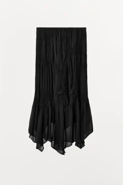 Online FALDA ASIMÉTRICA TEXTURA FRUNCES Mujer Faldas / Shorts|Lenceria