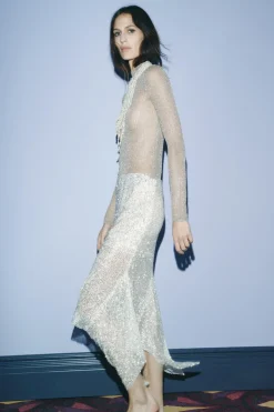 Outlet FALDA ASIMÉTRICO BRILLOS Mujer Faldas / Shorts