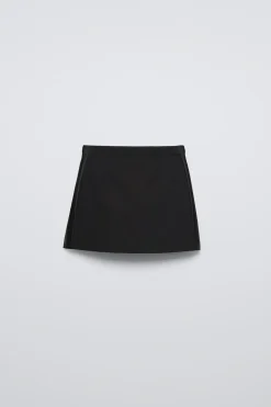 Niños ZARA 6 - 14 Años·Faldas / Bermudas<FALDA BANDA LATERAL SATINADA