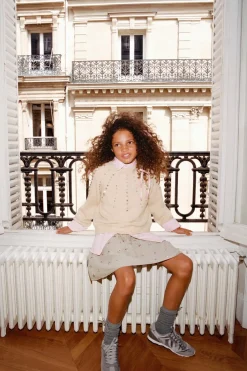 Niños ZARA 6 - 14 Años·Faldas / Bermudas<FALDA BERMUDA ABALORIOS