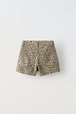 Niños ZARA 6 - 14 Años·Faldas / Bermudas<FALDA BERMUDA ANIMAL PRINT