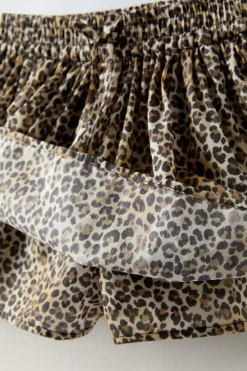 Niños ZARA 6 - 14 Años·Faldas / Bermudas<FALDA BERMUDA ANIMAL PRINT
