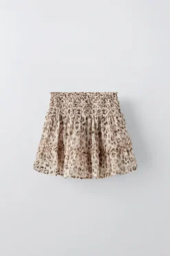 Niños ZARA 6 - 14 Años·Faldas / Bermudas<FALDA BERMUDA ANIMAL PRINT