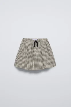 Niños ZARA 6 - 14 Años·Faldas / Bermudas|6 - 14 Años·Total Look<FALDA BERMUDA CUADROS