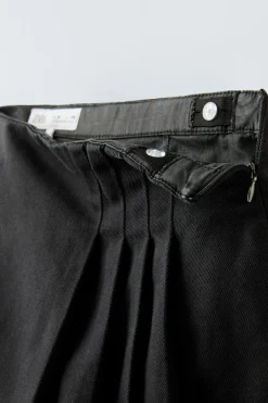 Niños ZARA 6 - 14 Años·Faldas / Bermudas<FALDA BERMUDA DENIM TABLAS