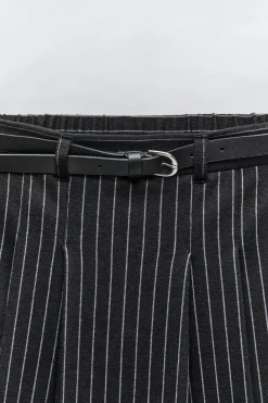 Niños ZARA 6 - 14 Años·Faldas / Bermudas<FALDA BERMUDA RAYA DIPLOMÁTICA