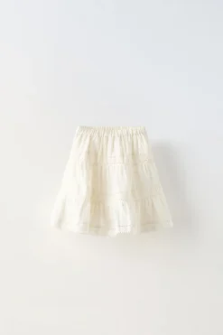 Niños ZARA 1½ - 6 Años·Faldas / Bermudas<FALDA BORDADOS PERFORADOS