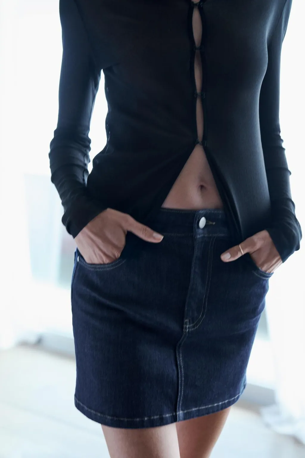 New FALDA CORTA DENIM ZW COLLECTION Mujer Faldas / Shorts